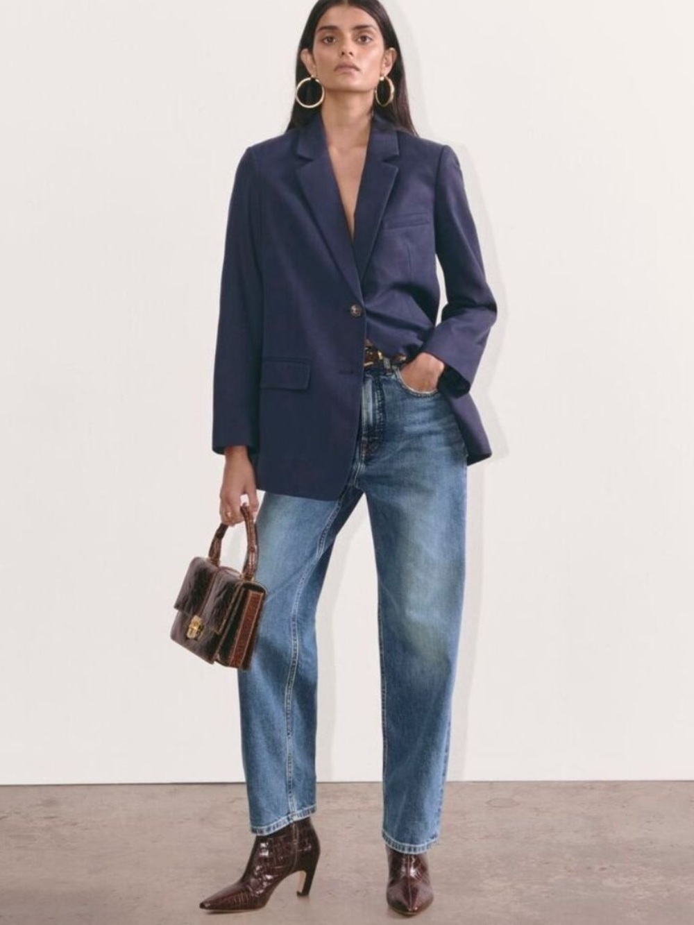 EVERLANE The Way-High Organic Cotton Straight Leg Denim Jeans Size 31 R